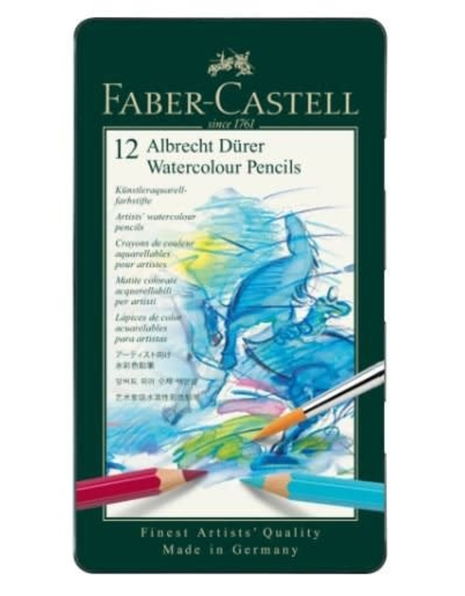 Faber-Castell Albrecht Durer Watercolor Pencils Metal Tin 12ct.