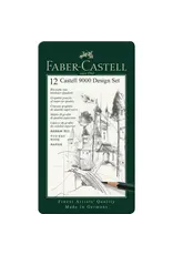 Castell 9000 Graphite Pencils Metal Tin 12 ct