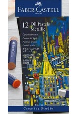 Oil Pastel Crayon Cardboard Box of 12 Metallic