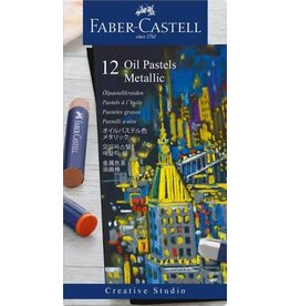 Oil Pastel Crayon Cardboard Box of 12 Metallic