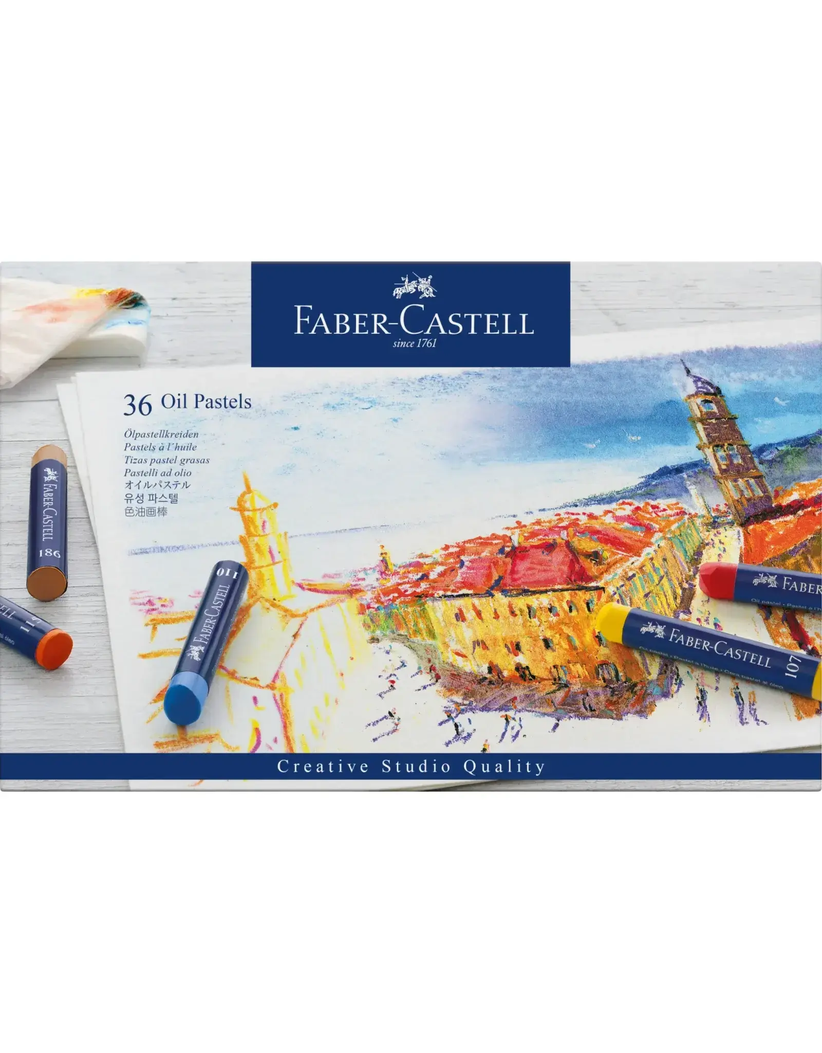 Oil Pastel Crayon Cardboard Box 36 ct