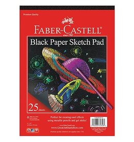 Faber-Castell Black Paper Pad 9" by 12"