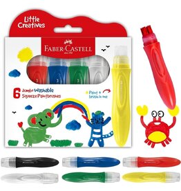 Faber-Castell Little Creatives 6 ct Jumbo Squeezing Paintbrush