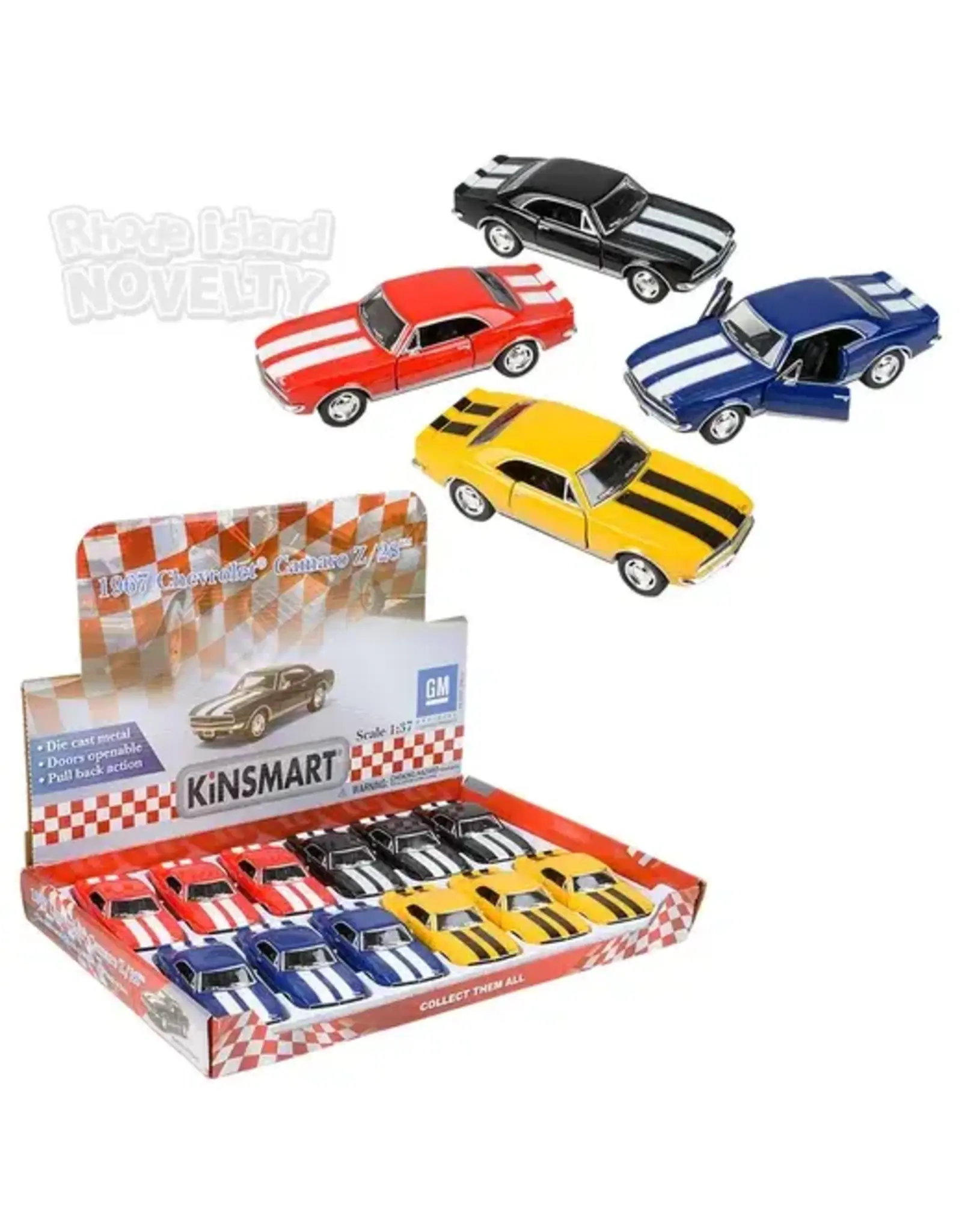 5" Diecast Pull Back 1967 Chevy Camaro Z28