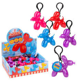 2.4"  Stretchy Balloon Dog Clip On