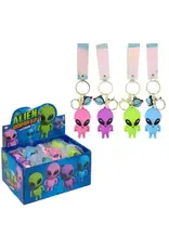 2.25" Alien Charm Wristlet Backpack Keyring