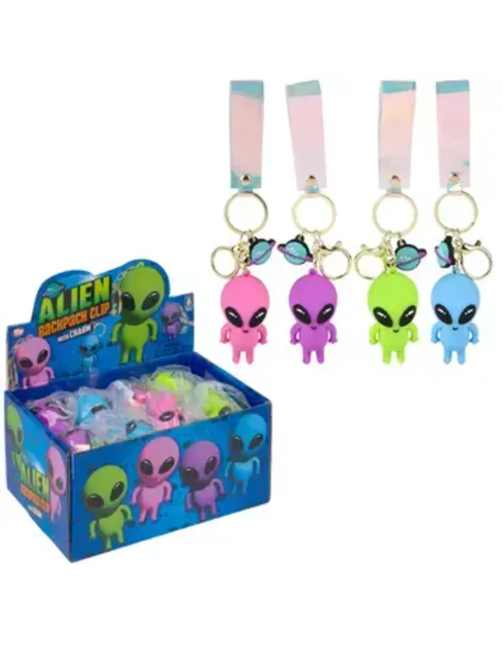 2.25" Alien Charm Wristlet Backpack Keyring