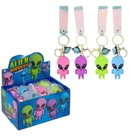 2.25" Alien Charm Wristlet Backpack Keyring