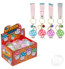 2" Mushroom Charm Wristlet Backpack Keyring