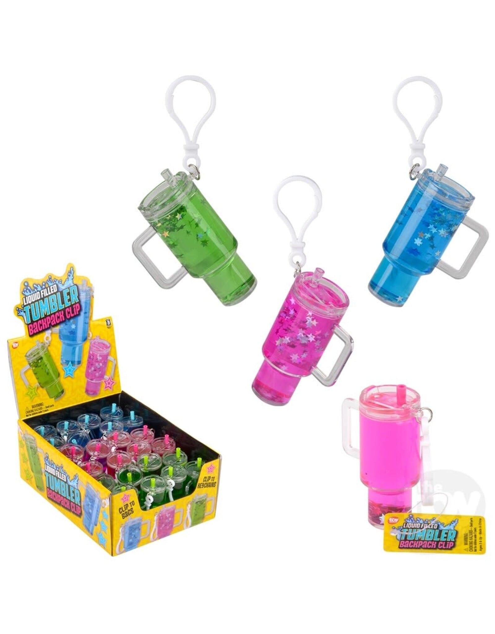 2.75" Liquid Filled Tumbler Backpack Clip