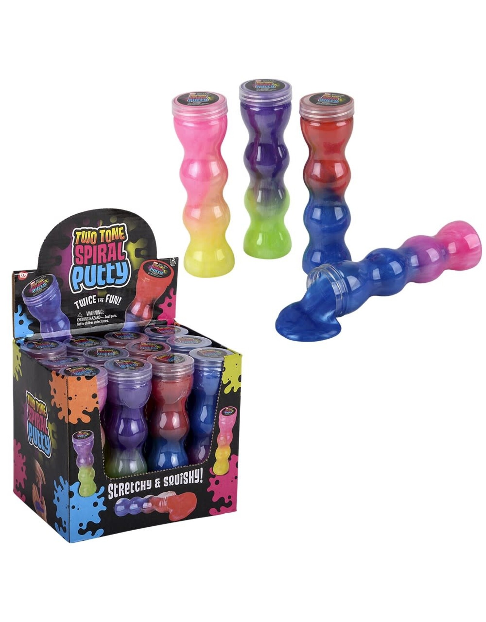 6.25" Spiral BottleTwo Tone Putty