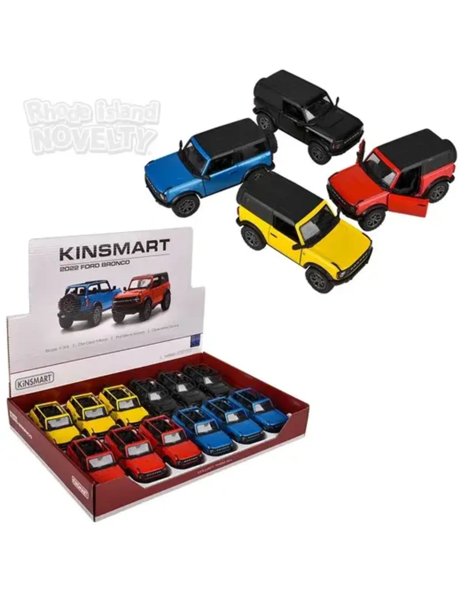 5" Die-Cast Pull Back 2022 Ford Bronco Hard Top