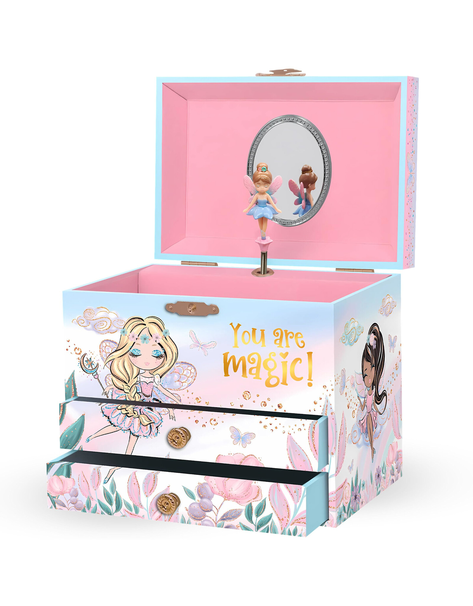 Fairy Musical Jewelry Box 2-Drawer