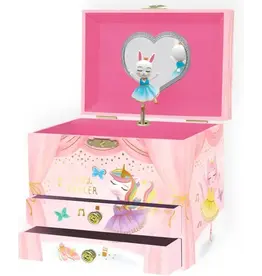 Animal Ballerina Musical Jewelry Box 2-Drawer