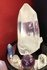 Lemurian Natural Point W/Stand