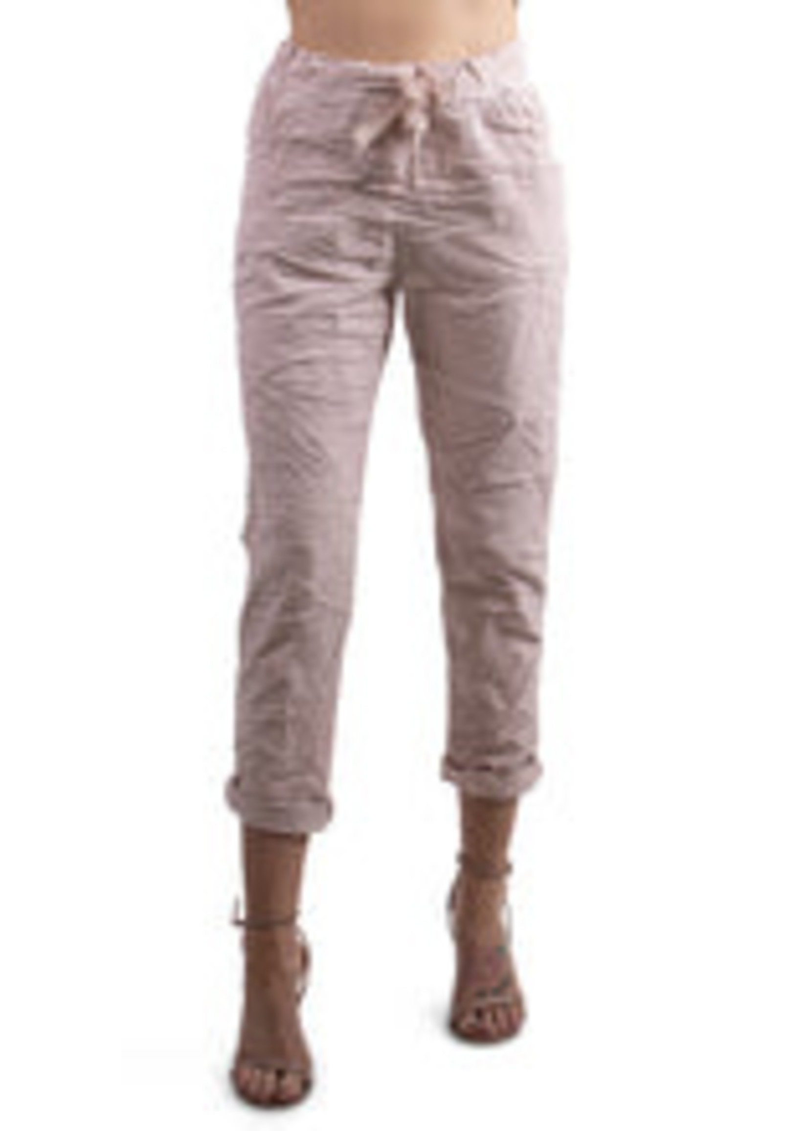 Gigi Moda Gigi Moda Cropped Pant Tie @ Waist