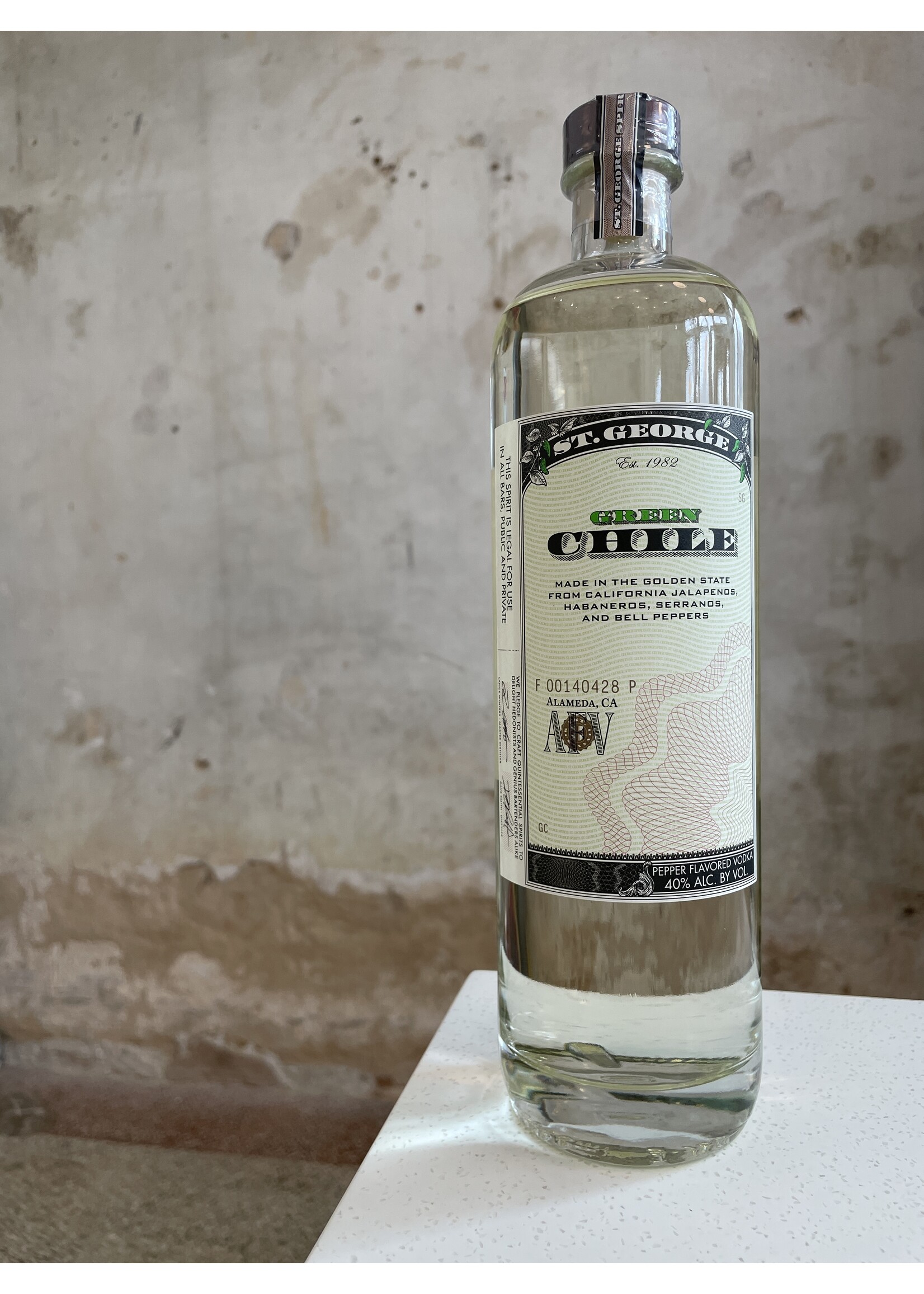 St. George St. George Green Chile Vodka