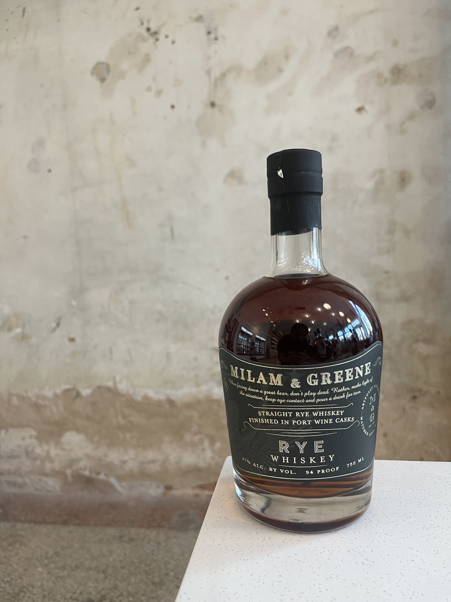 Milam and Greene Rye Whiskey Port Finish