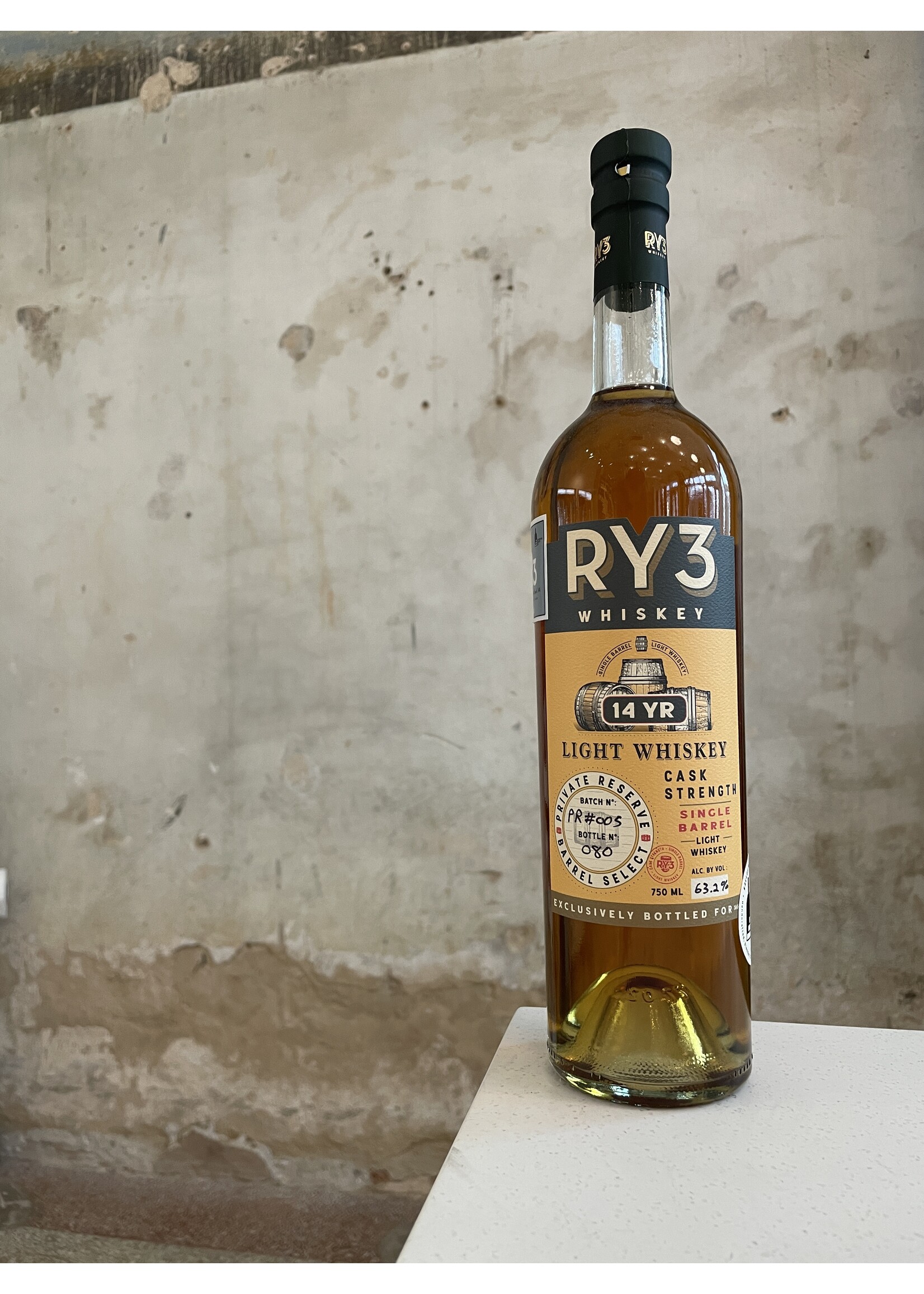 Ry3 Ry3 Light Whiskey 14 yr Cask Strength **Elemental Spirits Co. Exclusive**