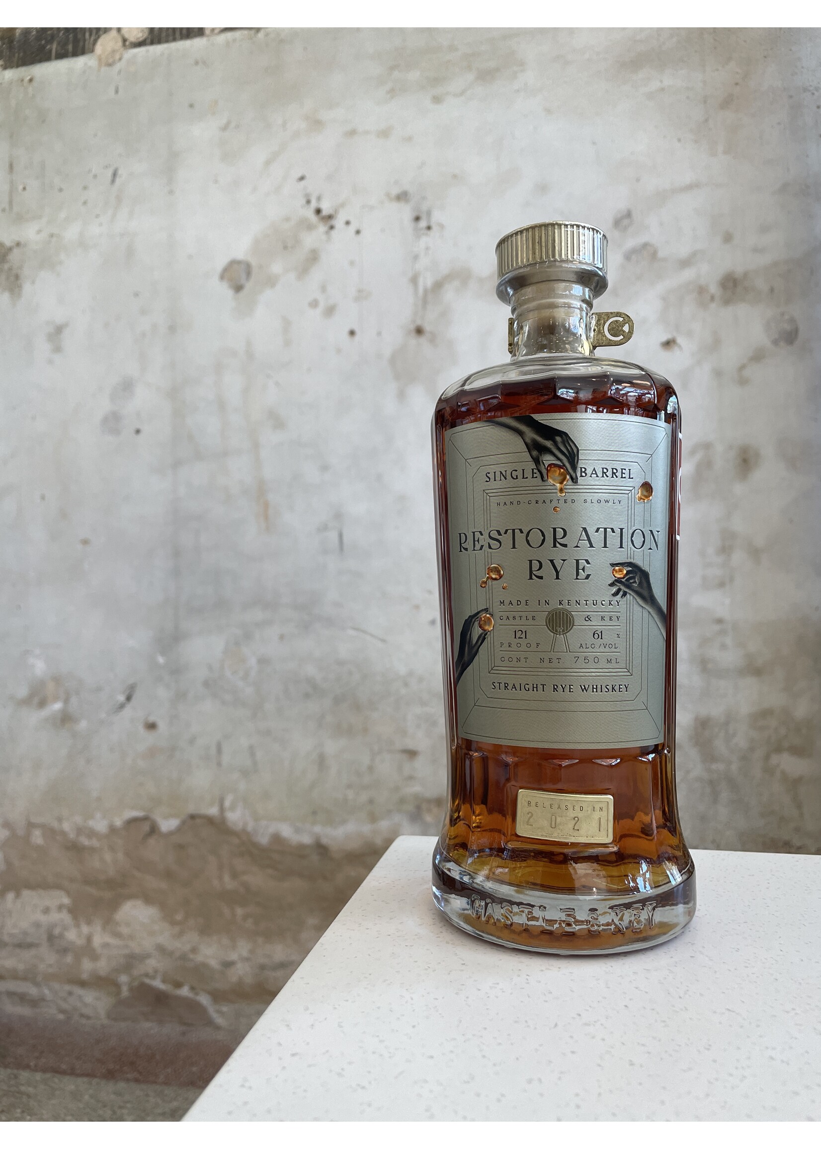 Castle & Key Castle & Key Restoration Rye Single Barrel 121 proof **Elemental Spirits Co. Exclusive**