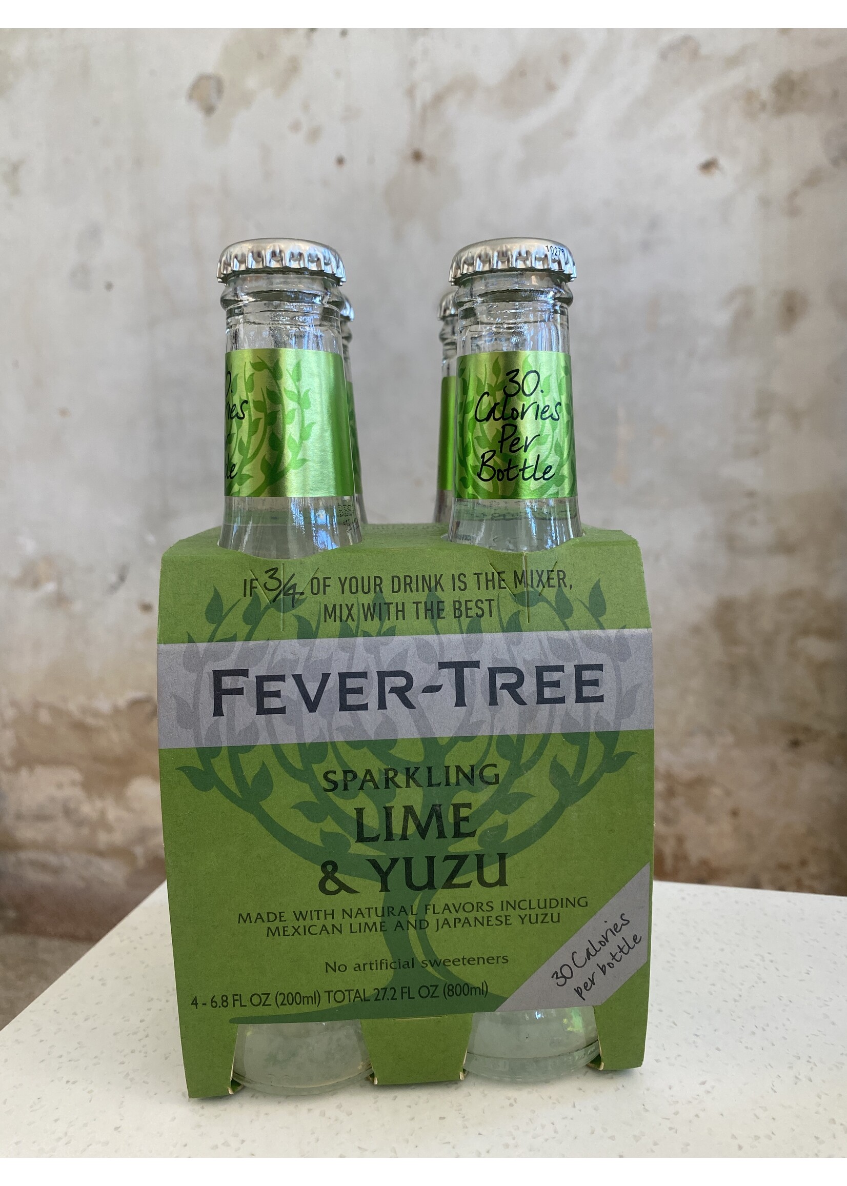 Fever Tree Fever Tree Sparkling Lime & Yuzu Soda 4pk