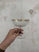 ATLVNTG Vintage Gold Rimmed Champagne Coupes - SET OF TWO