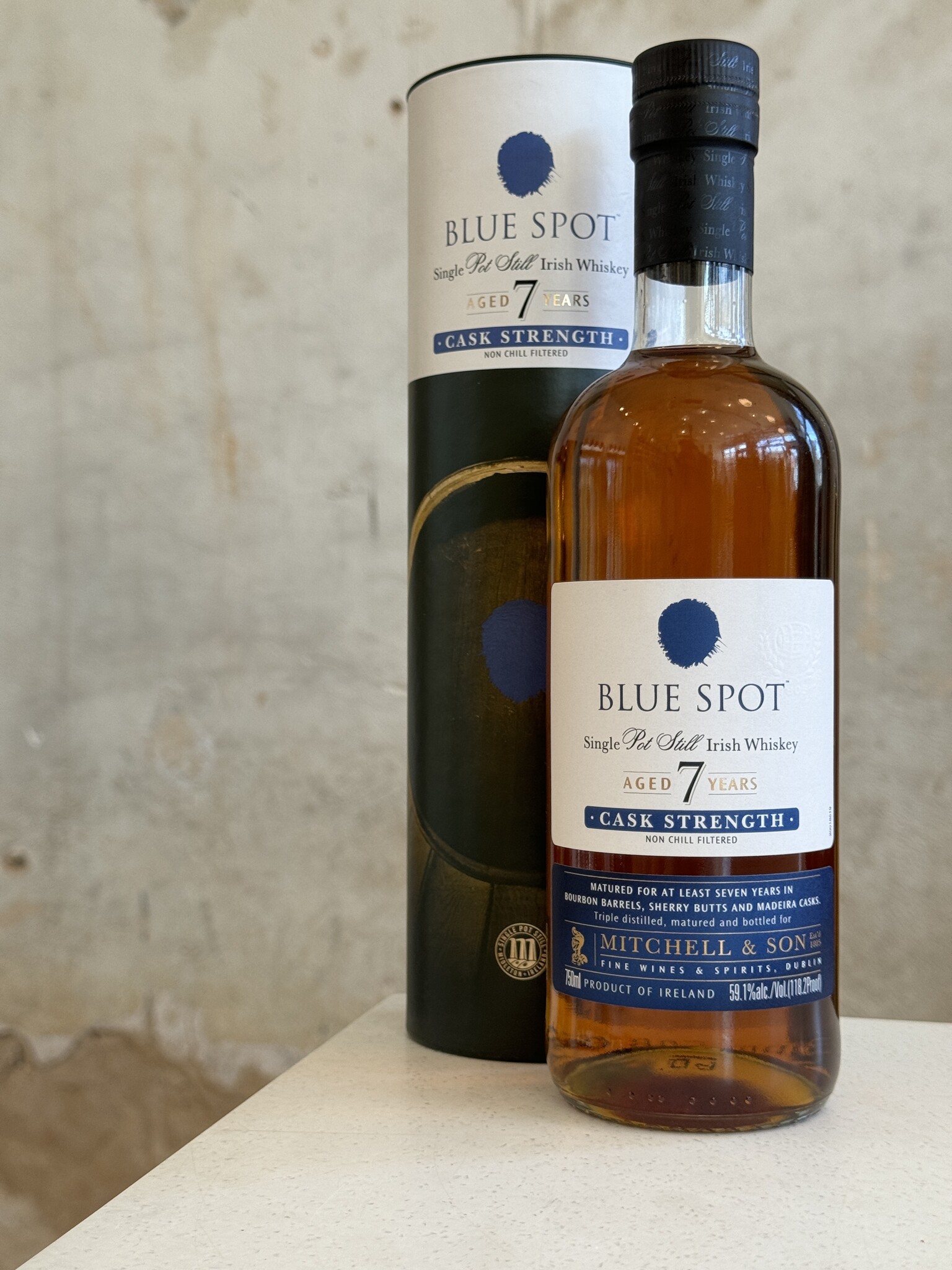 Mitchell's Blue Spot 7 Year 117.4 Proof