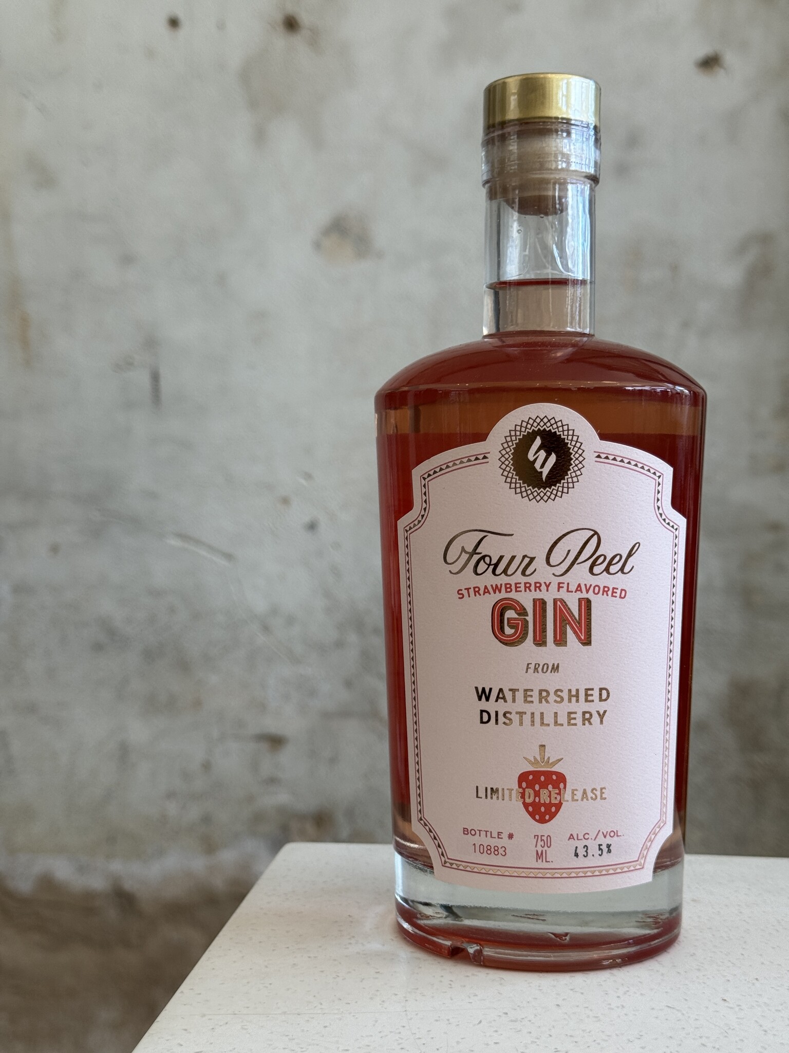 Watershed Four Peel Strawberry Gin