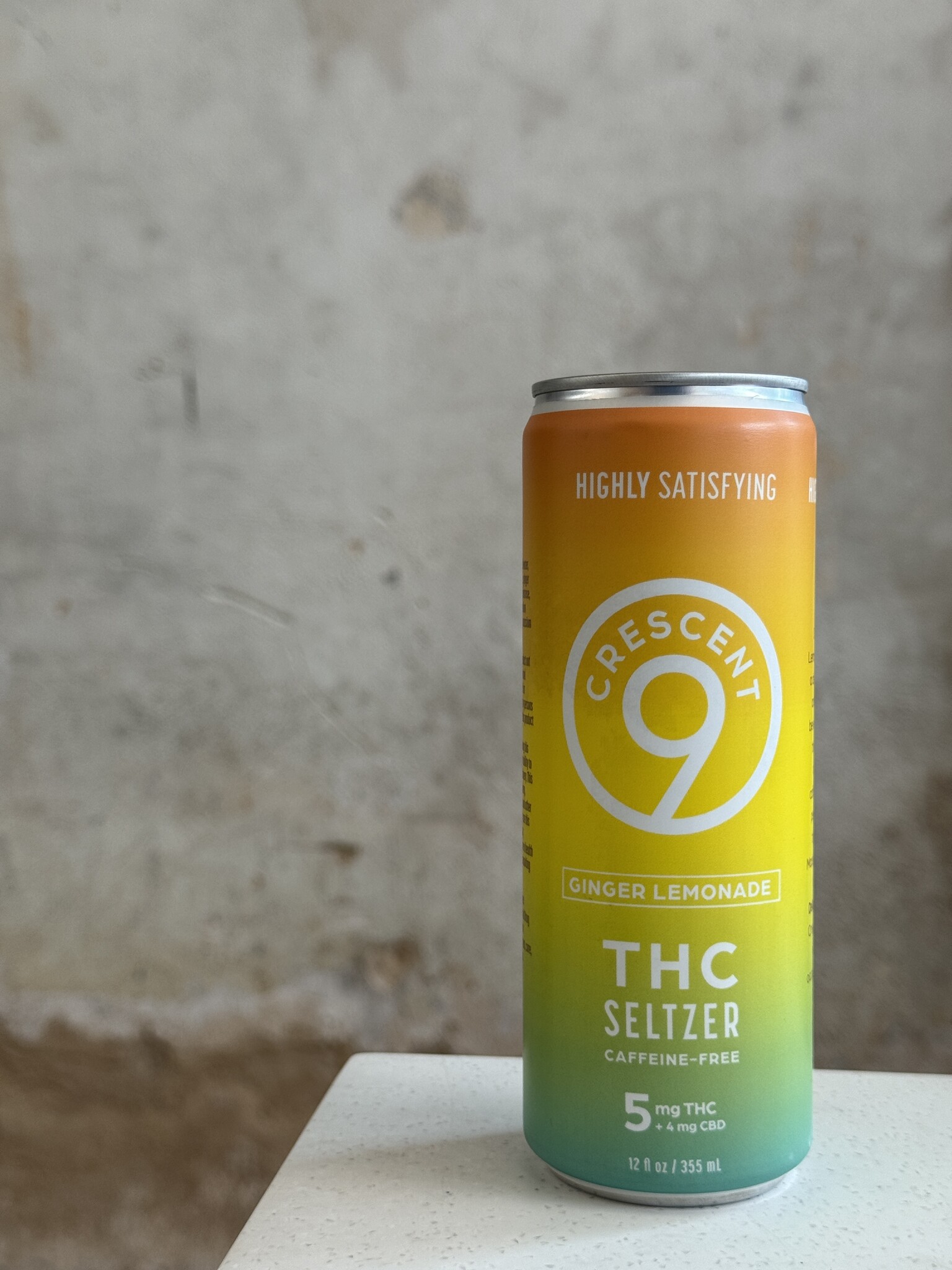 Crescent 9 Ginger Lemonade THC Seltzer 12oz