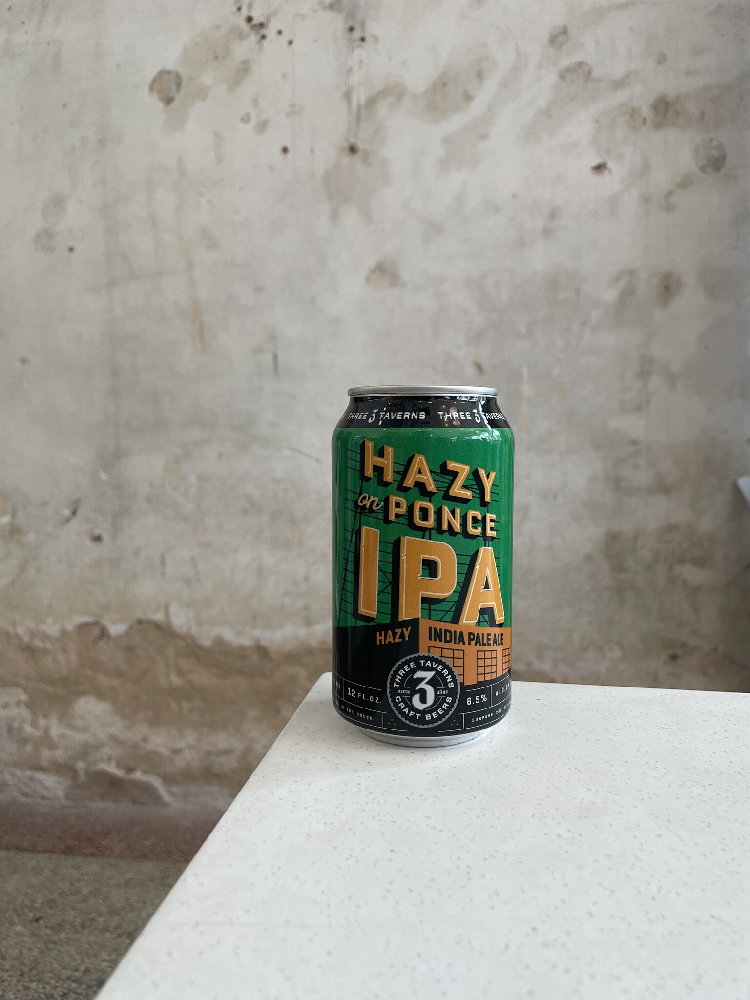 Hazy Night Reds Three Taverns Hazy Night on Ponce IPA 12oz - Elemental Spirits Co.