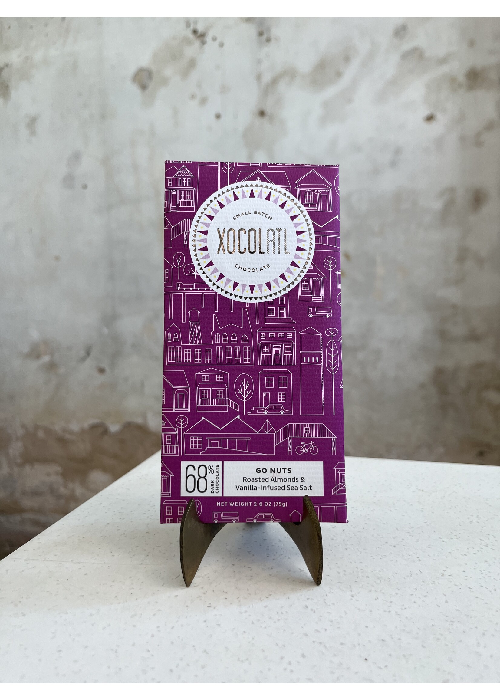 Xocolatl Small Batch Dark Chocolate 'Go Nuts'