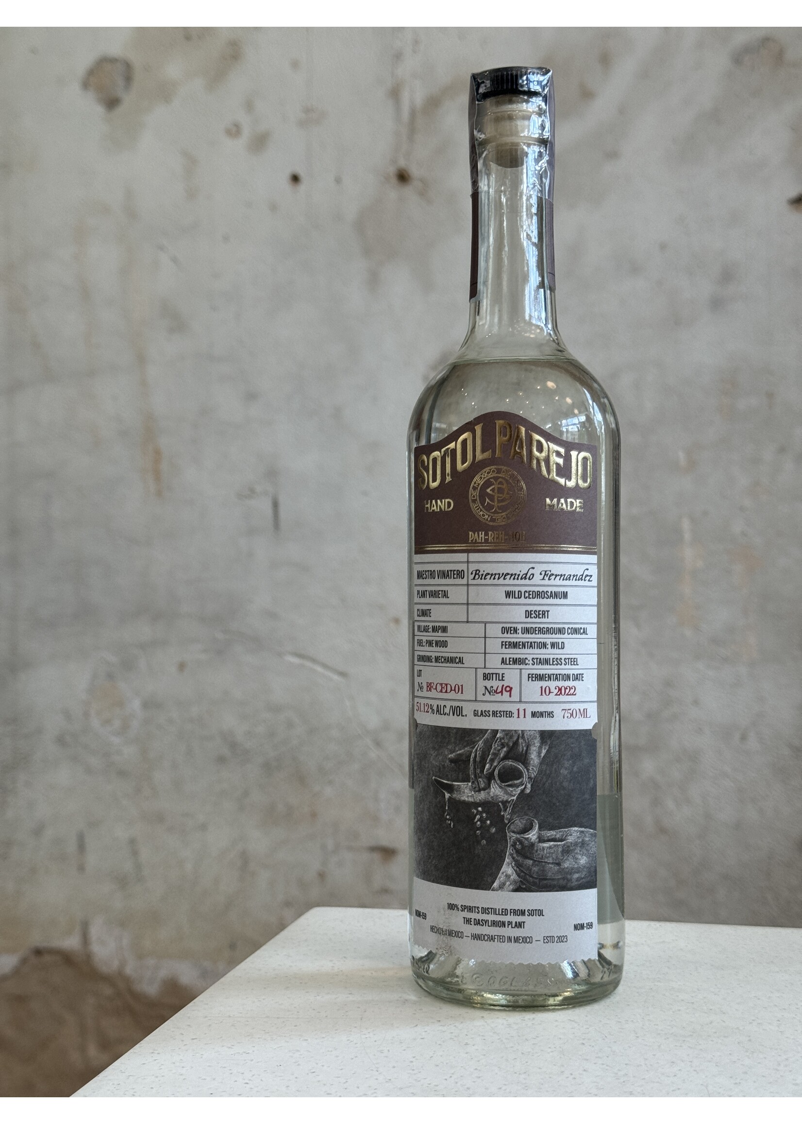 Parejo Bienvenido Fernandez Sotol Cedrosanum