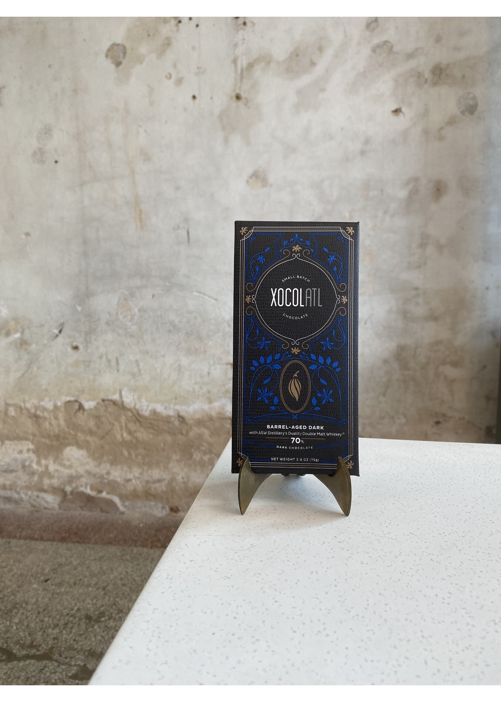 Xocolatl Xocolatl Barrel Aged Dark Chocolate with ASW Duality Whiskey