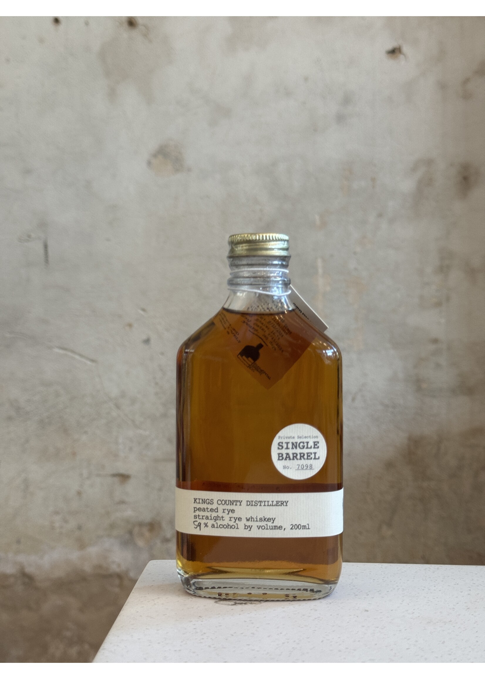 King's County Peated Rye Single Barrel 200mL **Elemental Spirits Co. Exclusive**