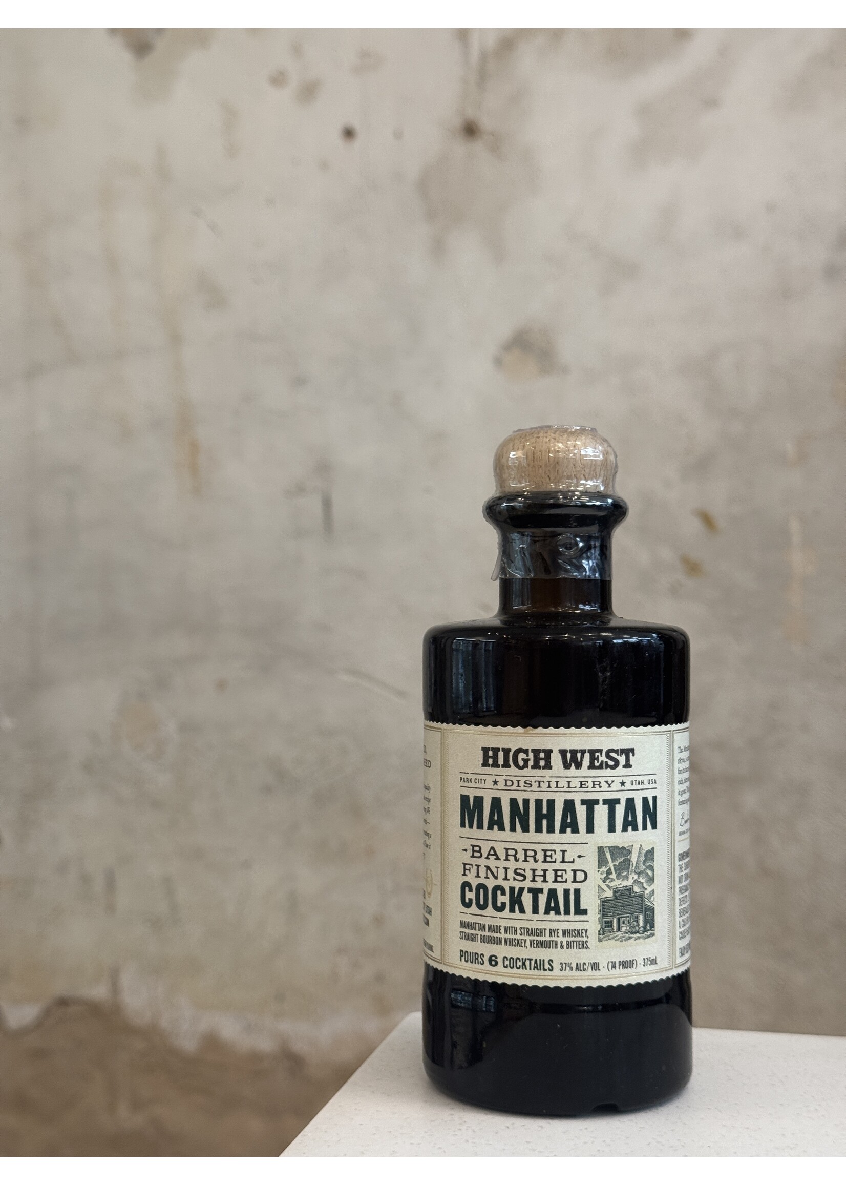 High West Distillery Manhattan 375mL