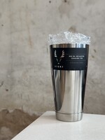 Large Stainless Boston Shaker and Glass