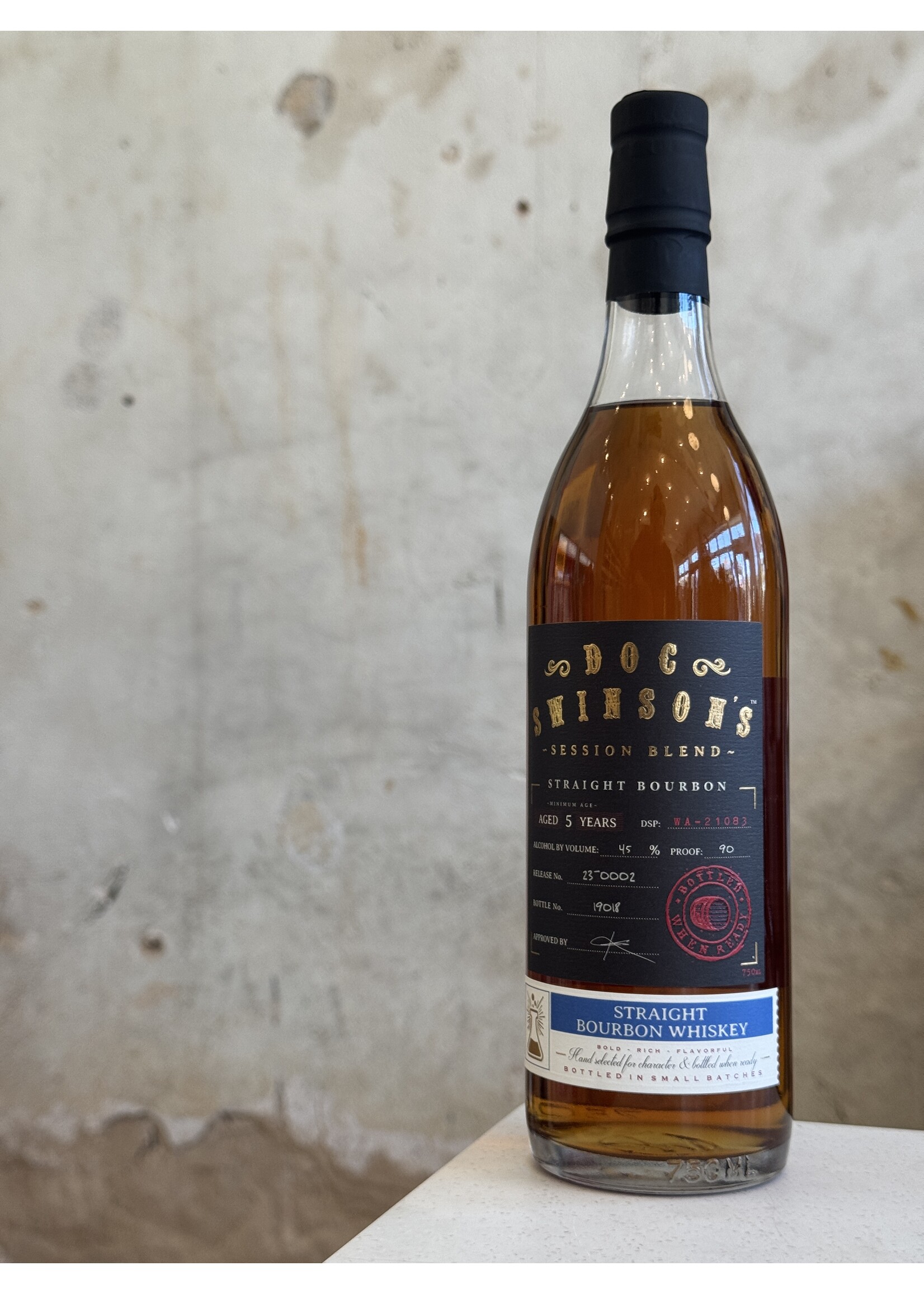 Doc Swinson's Session Blend 5 yr Bourbon