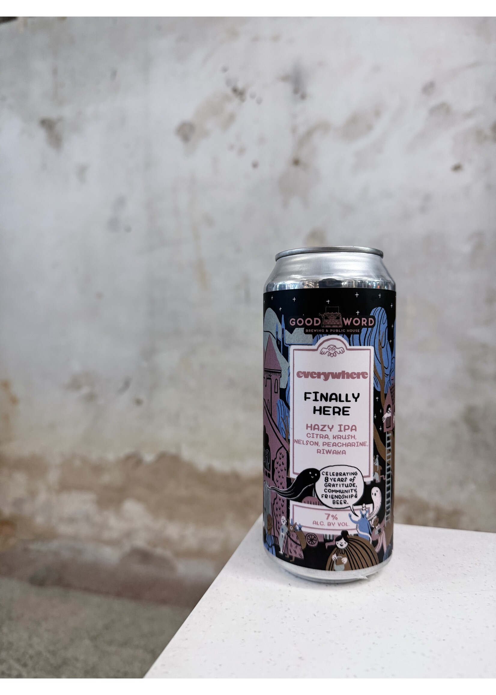 Good Wood 'Finally Here' Hazy IPA Collab with everywhere 16oz