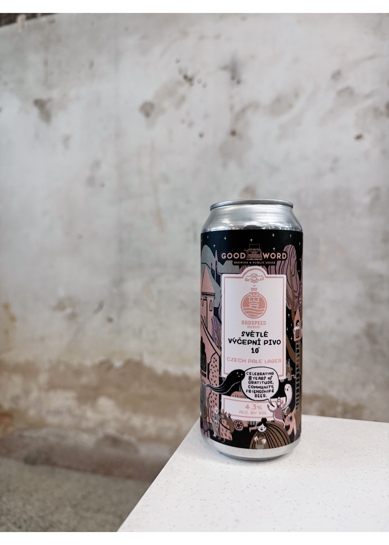 Good Word 'Svêtlé Výčepní Pivo 10' Czech Pale Lager Godspeed Collab 16oz