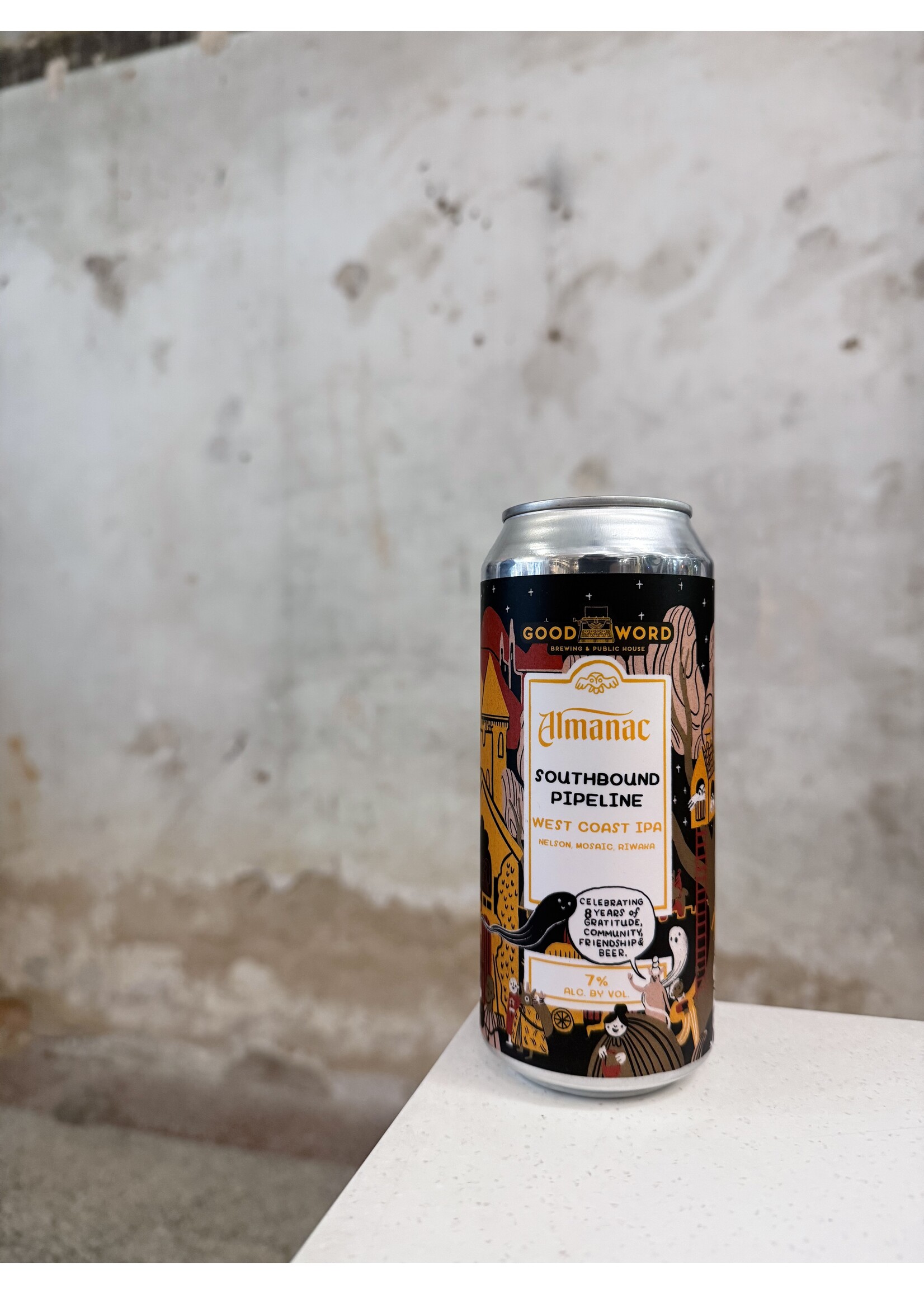 Good Wood 'Southbound Pipeline' West Coast IPA Almanac Collab 16oz