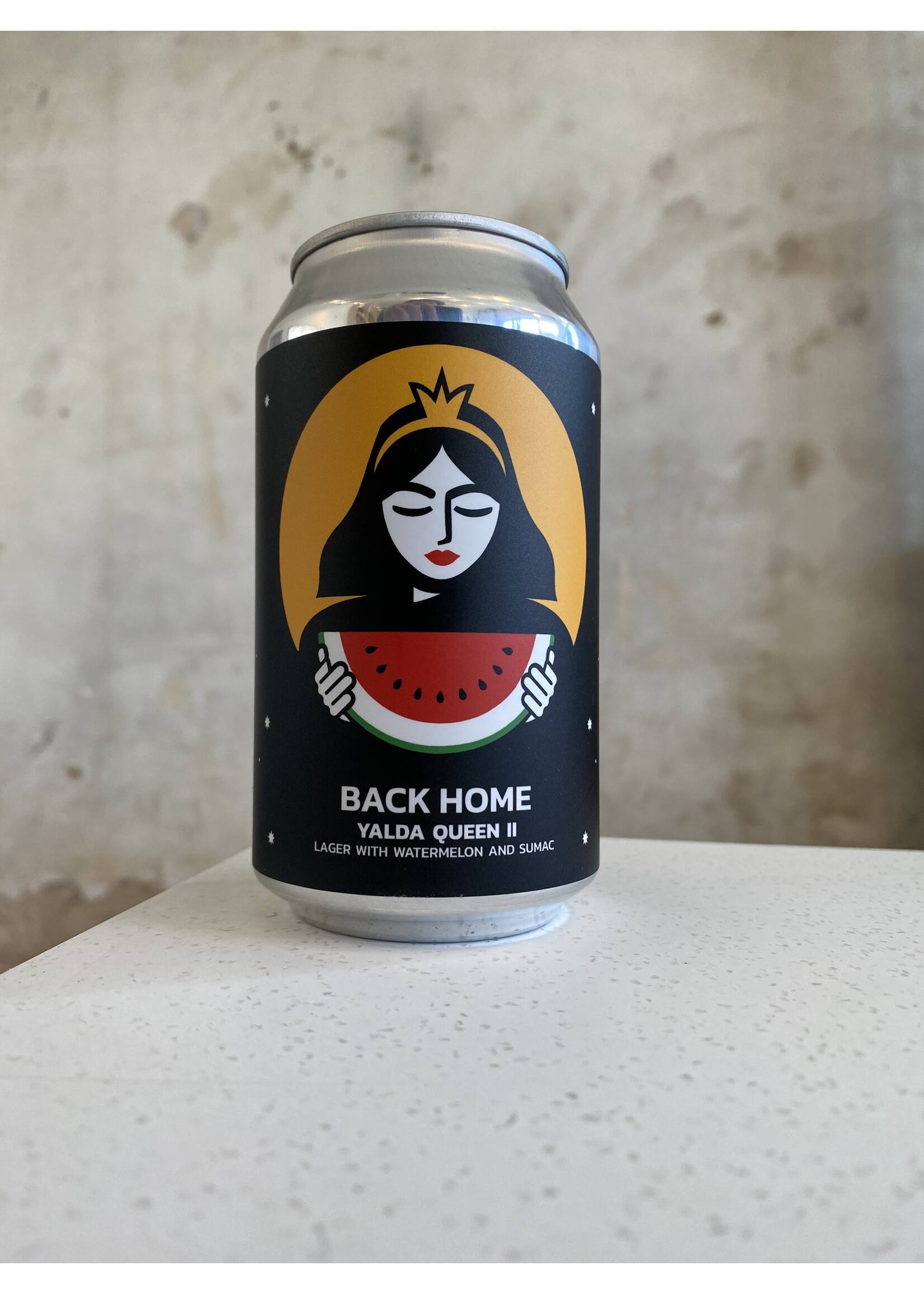 Back Home 'Yalda Queen II' Lager w/Watermelon & Sumac 12oz