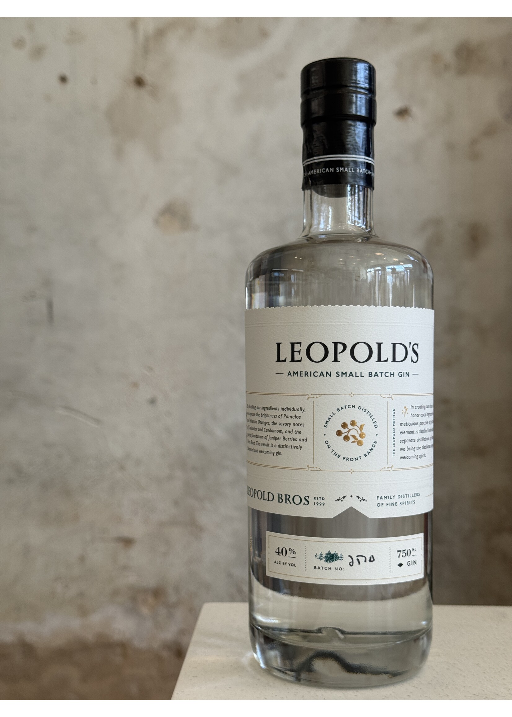 Leopold Brothers Leopold's American Small Batch Gin