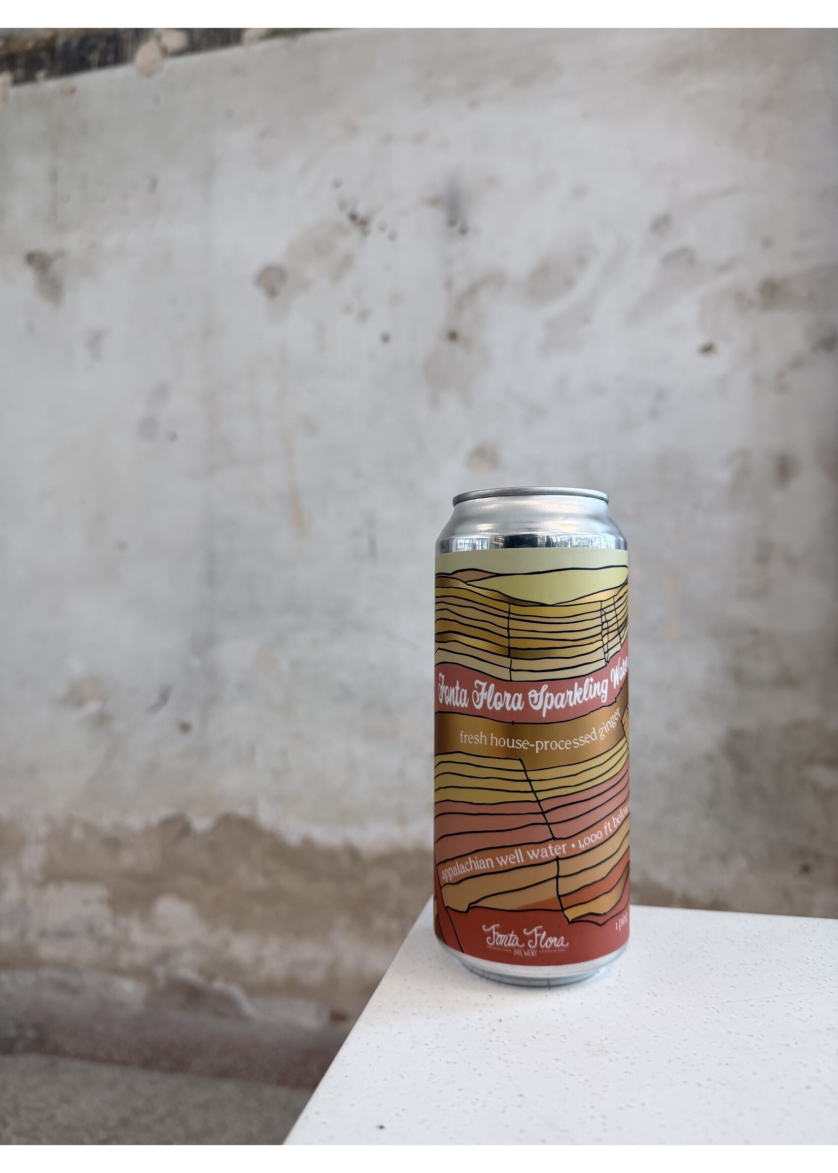 Fonta Flora Ginger Sparkling Water 16oz.