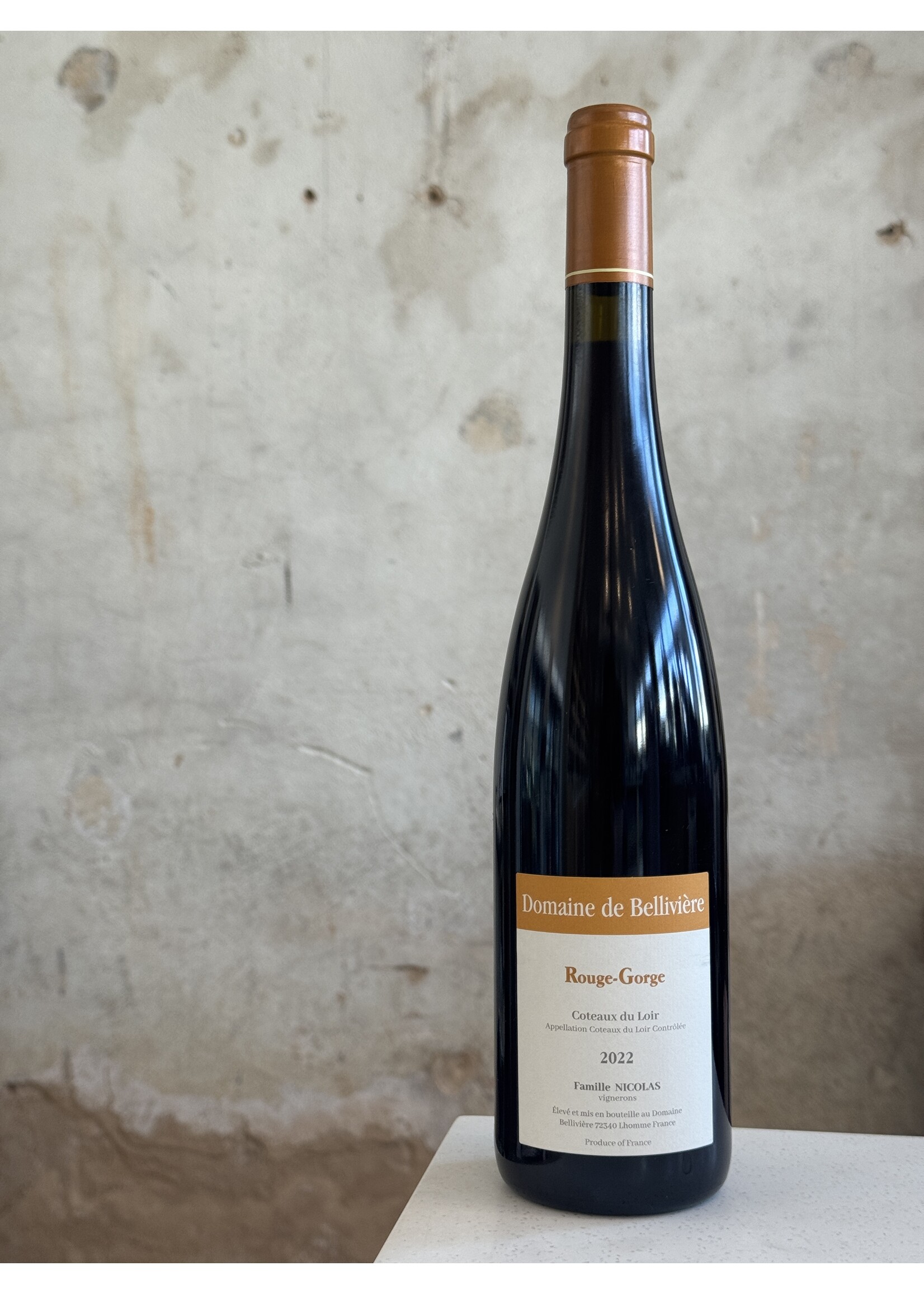 Domaine de Belliviere Coteaux du Loir 'Rouge-Gorge'