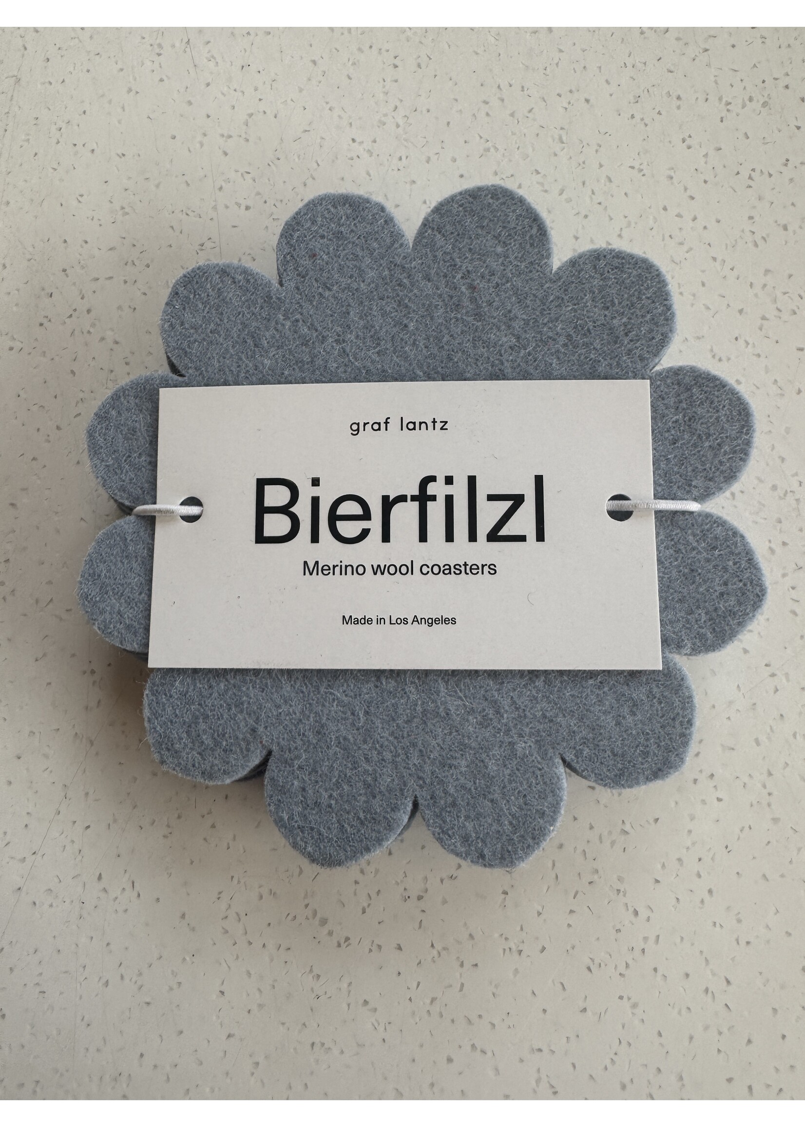 Bierfilzl Merino Wool Coaster Solid 4 Pack - Sky