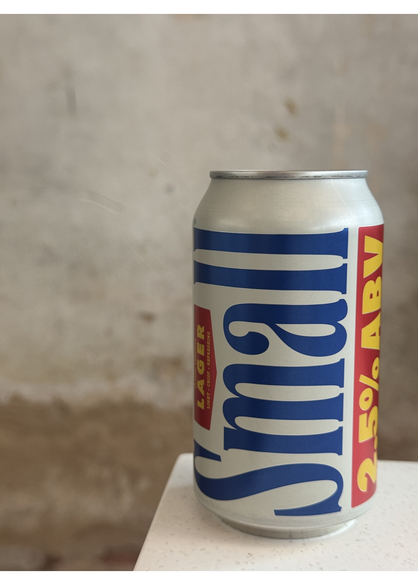 Small Beer Lager 2.5% ABV 12oz.