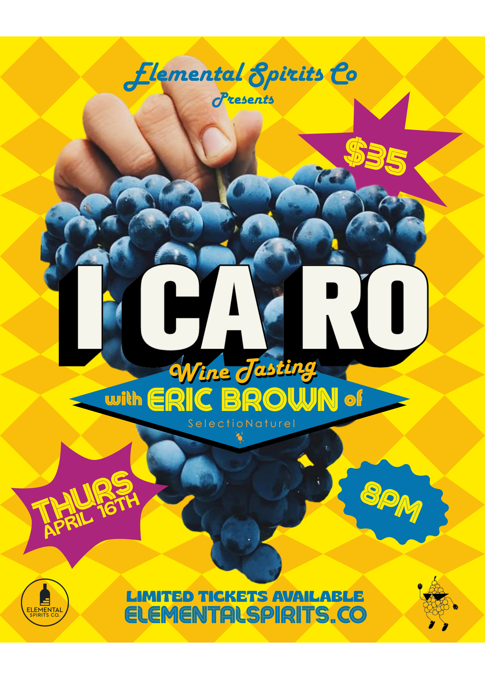 ICARO Wine Tasting with Selectionaturel — 4/16/26
