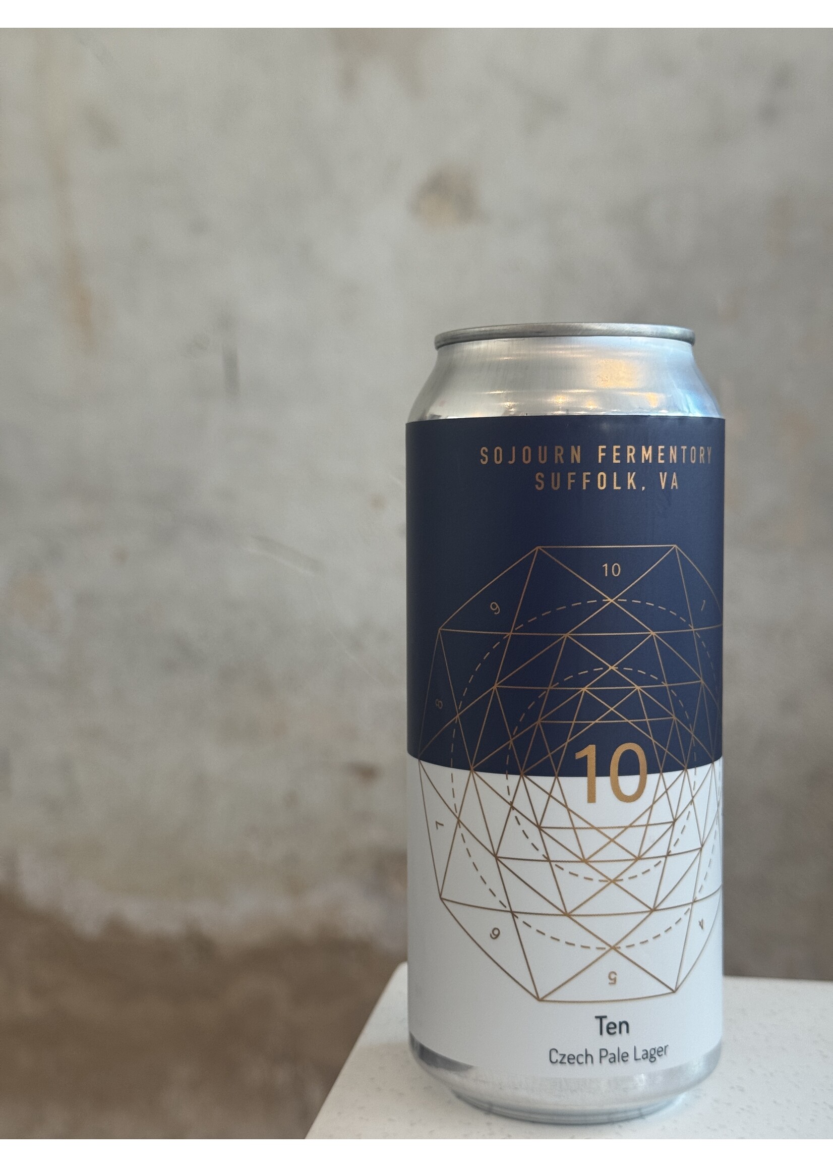 Sojourn Fermentory 'Ten'  Czech Pale Lager 16oz.