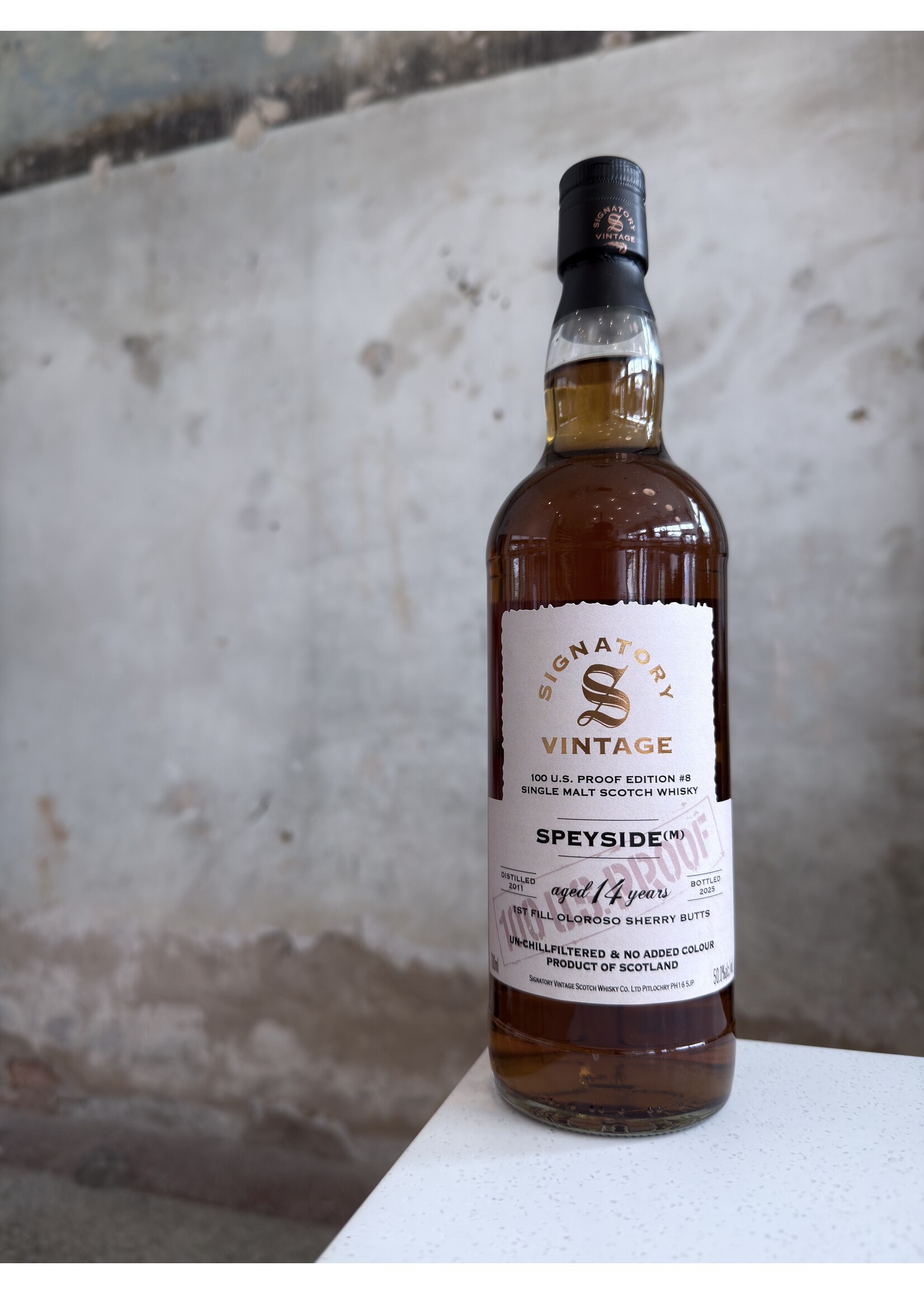 Signatory Speyside (Macallan) Single Malt 14yr 100 Proof