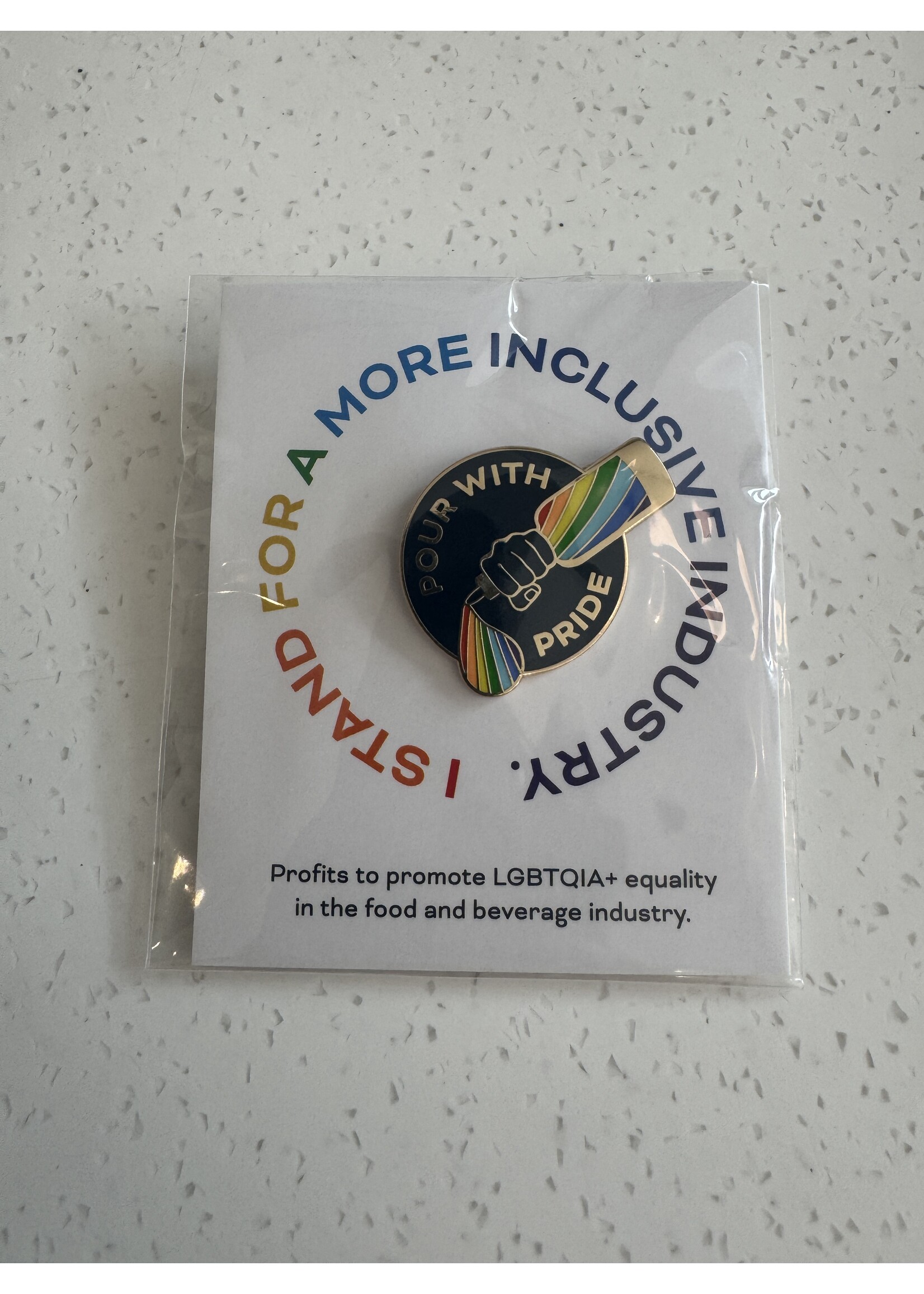 Love & Victory 'Pour with Pride' Pin